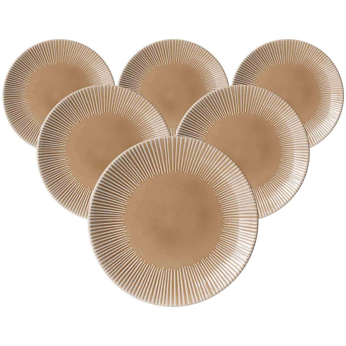SPEISETELLER Banda Beige ø 27 cm 6er Set - Beige, Keramik (27cm) - Ritzenhoff Breker