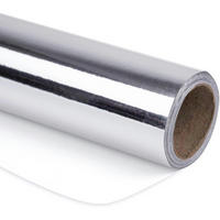 GESCHENKPAPIER Silber Metallic 44 cm x 10 m - Silberfarben, Papier (4/44/4cm)