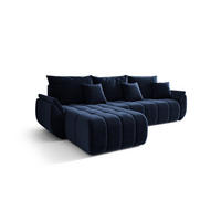 ECKSOFA Osaka - Dunkelblau, Holzwerkstoff/Textil (280/185cm) - Fun Möbel