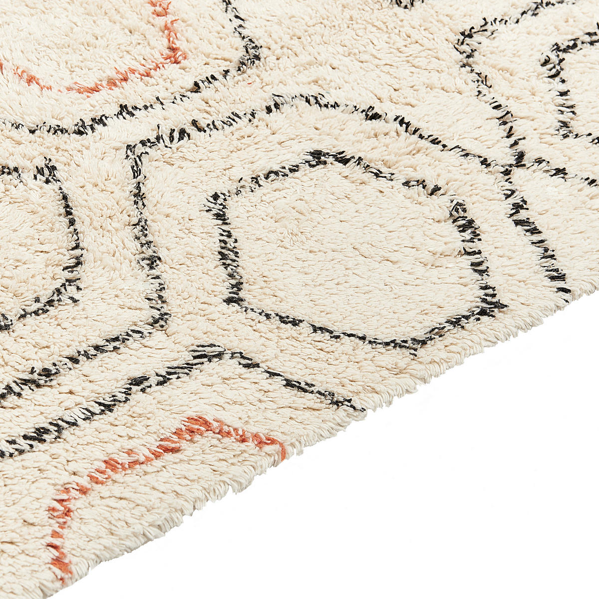 KURZFLOR-TEPPICH Hajipur 200/140 cm - Beige, Textil (140/200cm) - Beliani