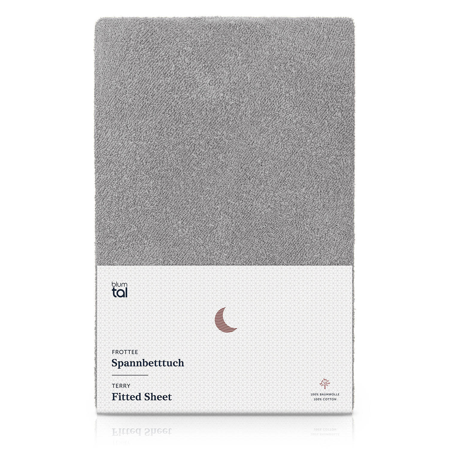 FROTÉ napínacie prestieradlo s certifikátom Oeko-TEX, 90x200x27cm, Grau - sivá, textil (90/200cm) - Blumtal