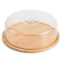 SERVIERBRETT mit Haube Modern Kitchen Naturfarbe 28/28/9 cm Holz - Naturfarben, Holz (28/9/28cm) - Mondex