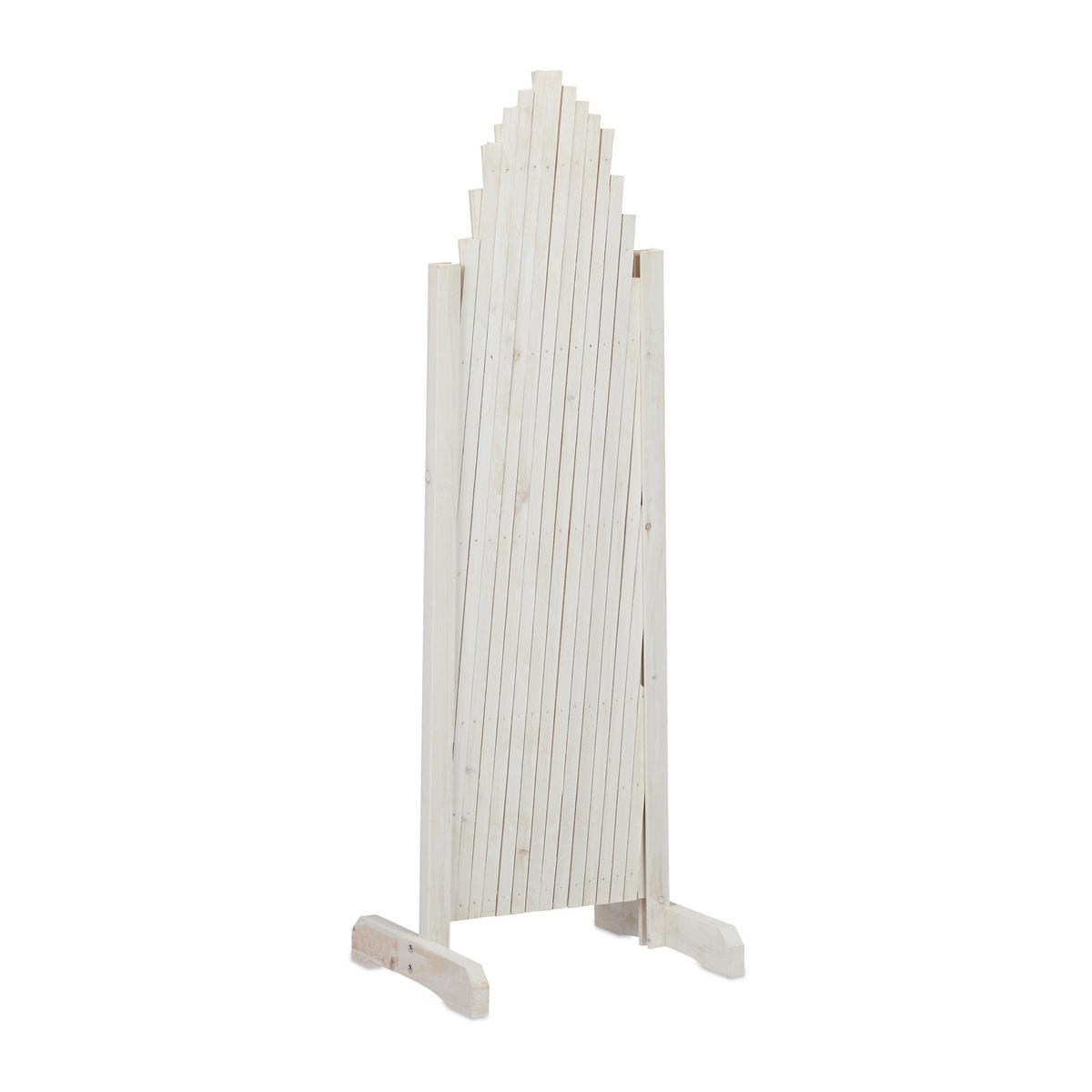 RANKGITTER - Weiß, Holz (200/98/30cm) - Relaxdays