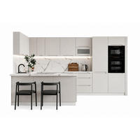 KÜCHENZEILE - KS27-G390x260 – Zivora - Komfort und Design perfekt vereint - Hellgrau, Holz (390/213.3/260cm) - ROYAL24_MARKT