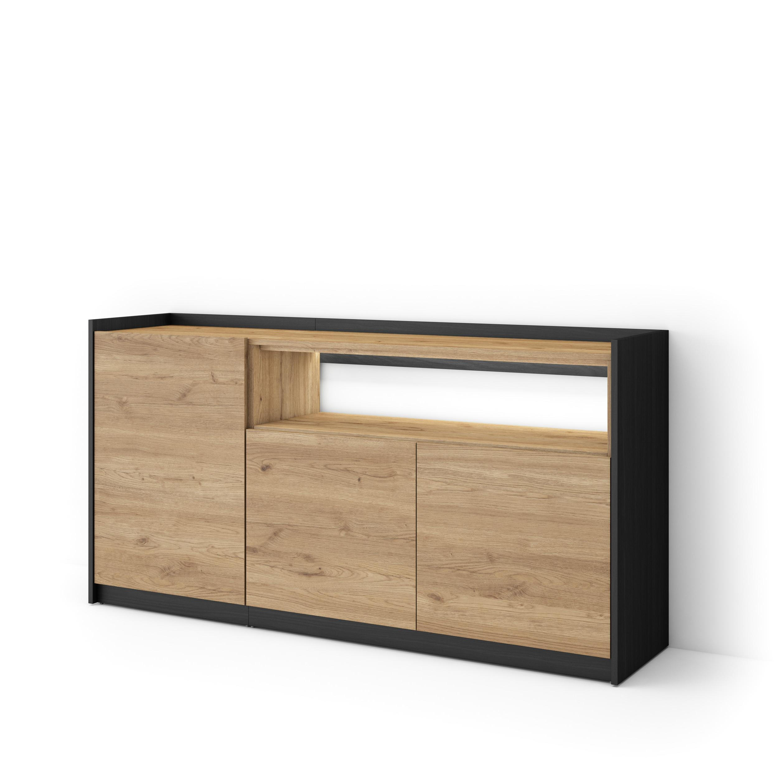Skraut Home Sideboard, Eiche 156x80x37 cm