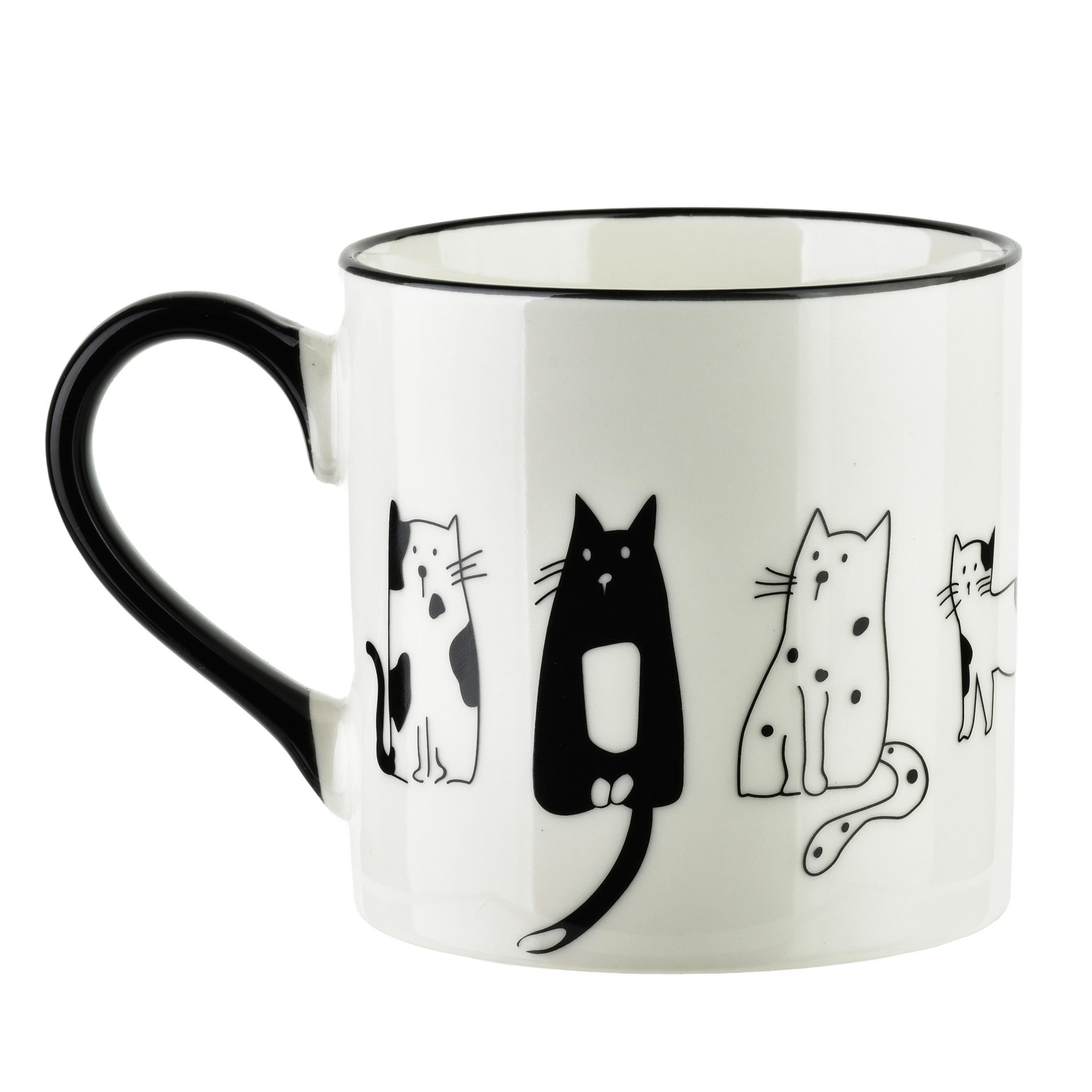 BECHER Cottello Weiß 9x13x9 cm Keramik - Weiß, Keramik (0.37L) - Mondex