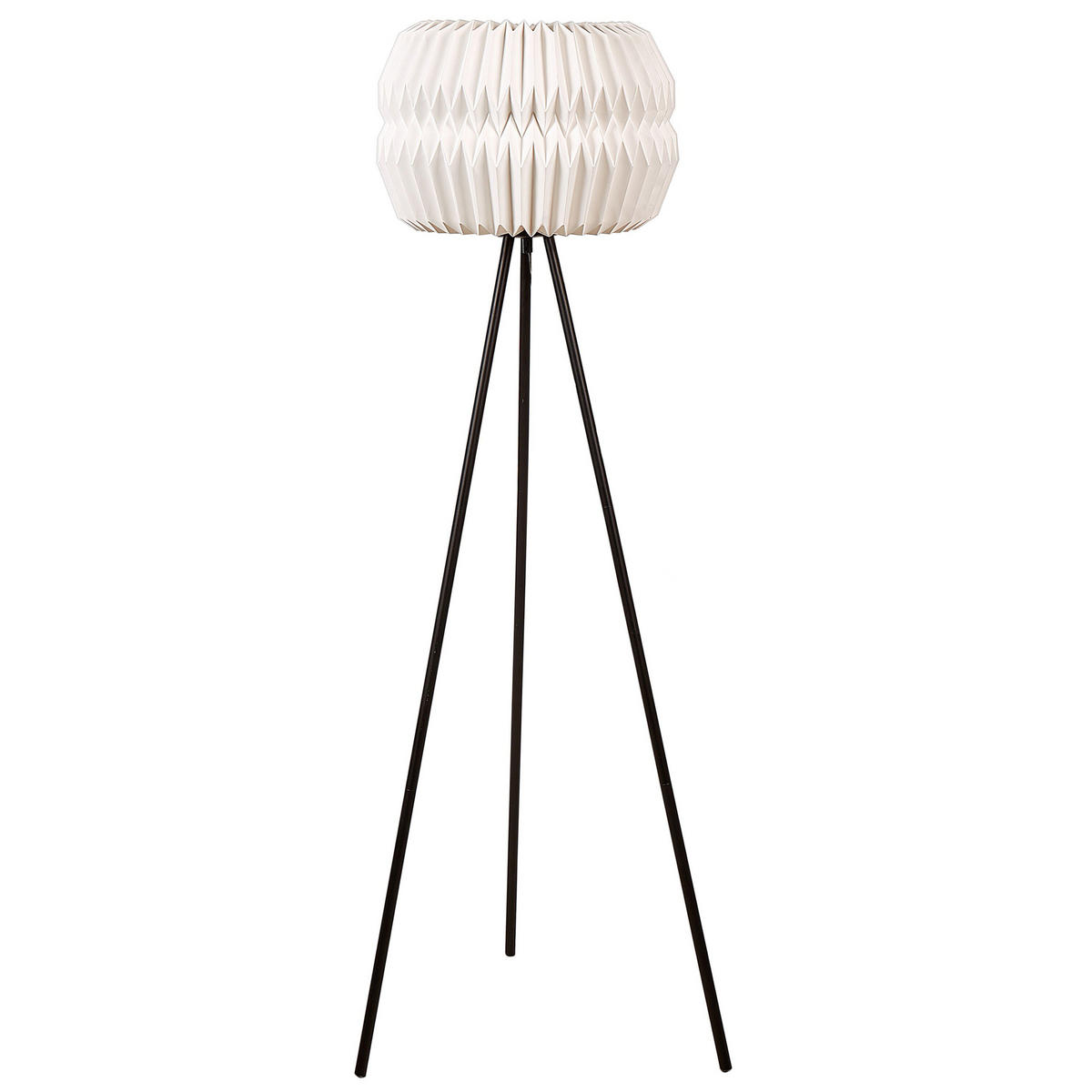 STEHLAMPE Hunter 35/35/138 cm - Weiß, Papier (35/35/138cm) - Beliani