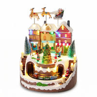WEIHNACHTSSZENE Spielzeugladen 27/25/34 cm - Multicolor, Kunststoff (25/34/27cm) - Home Styling Collection