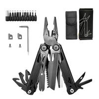 ZANGE – mit Selbstverriegelungsmechanismus, geeignet für Outdoor-Aktivitäten und Überlebenstraining in der Wildnis – Schwarz - Schwarz, Metall (10.5/3.8/1.9cm) - DCA
