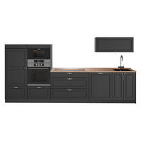 KÖK Fame-Line, Herrgård i antracitguld/antracit, 340 cm, AP Oak - Antracit, Träbaserade material (340/153.6/60cm) - Vicco