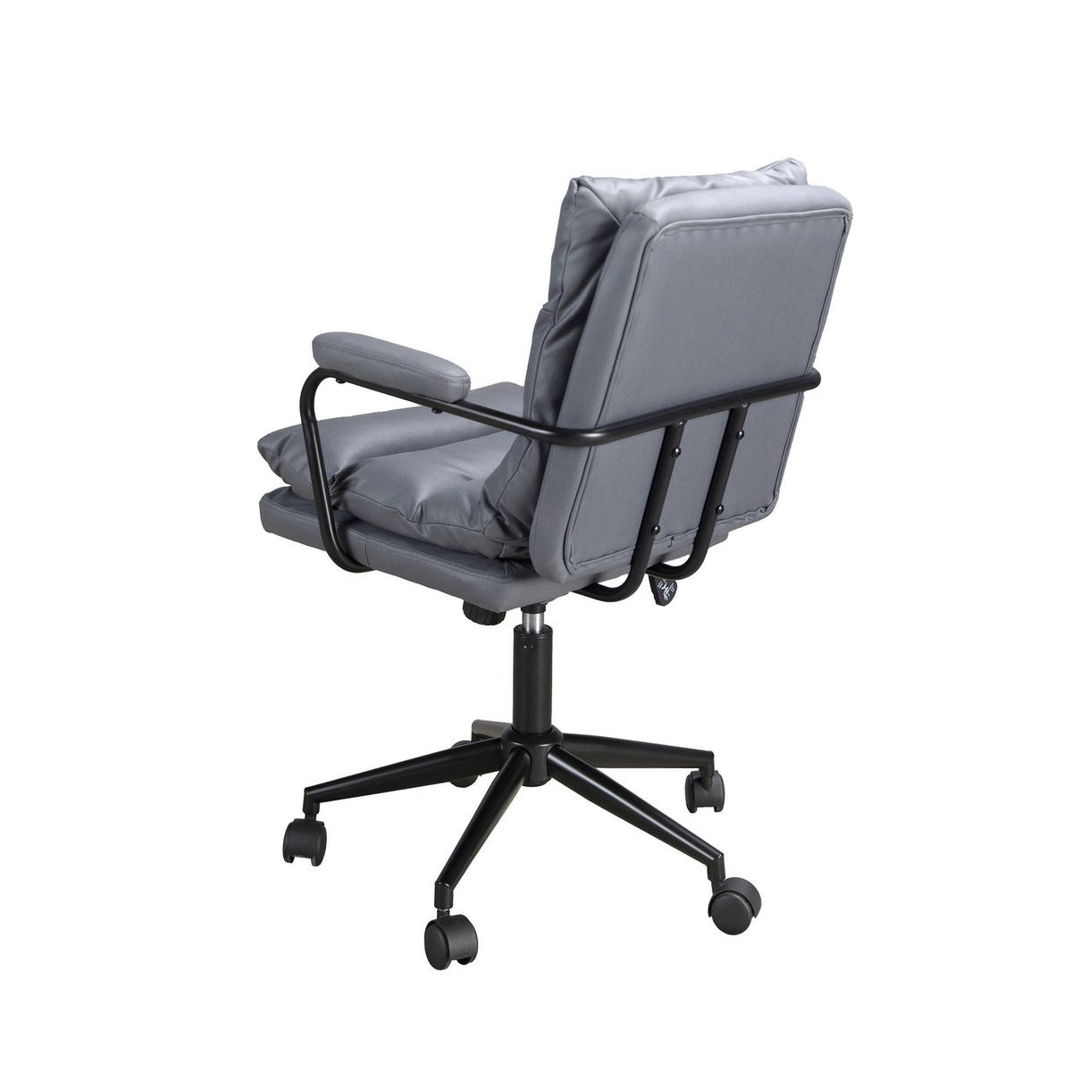 CHEFSESSEL asymmetrisch Grau Schwarz 59/63/90 cm - Grau, Textil/Metall (59/90/63cm) - ANGEL CERDA