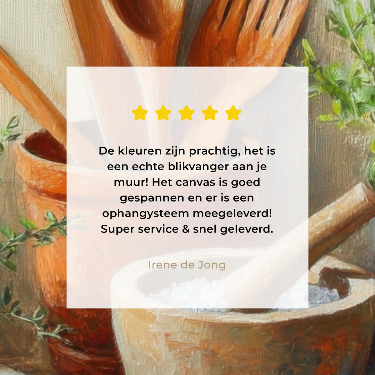 LEINWANDBILD Töpfe - Kräuter - Holz Wandbild Wohnzimmer 60x80 cm - Terracotta, Textil (60/80cm) - MuchoWow