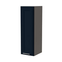 HÄNGESCHRANK Salo W4/30 Grau / Indigo Matt 30 / 32,5 / 96cm - Dunkelblau/Grau, Holz/Holzwerkstoff (30/96/32.5cm) - Feldmann-Wohnen