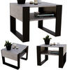 COUCHTISCH Holzwerkstoff rechteckig stabil Grau 45/53,6/65cm - Schwarz/Grau, Holzwerkstoff (53.6/65/45cm) - CraftPAK