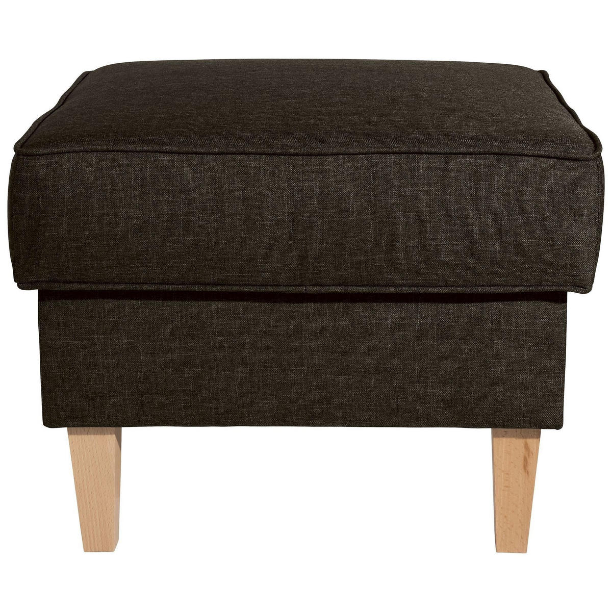 HOCKER Karlen Bezug Flachgewebe Buche natur / braun - Buchefarben/Braun, Kunststoff (53/45/53cm) - 58aufmkessel