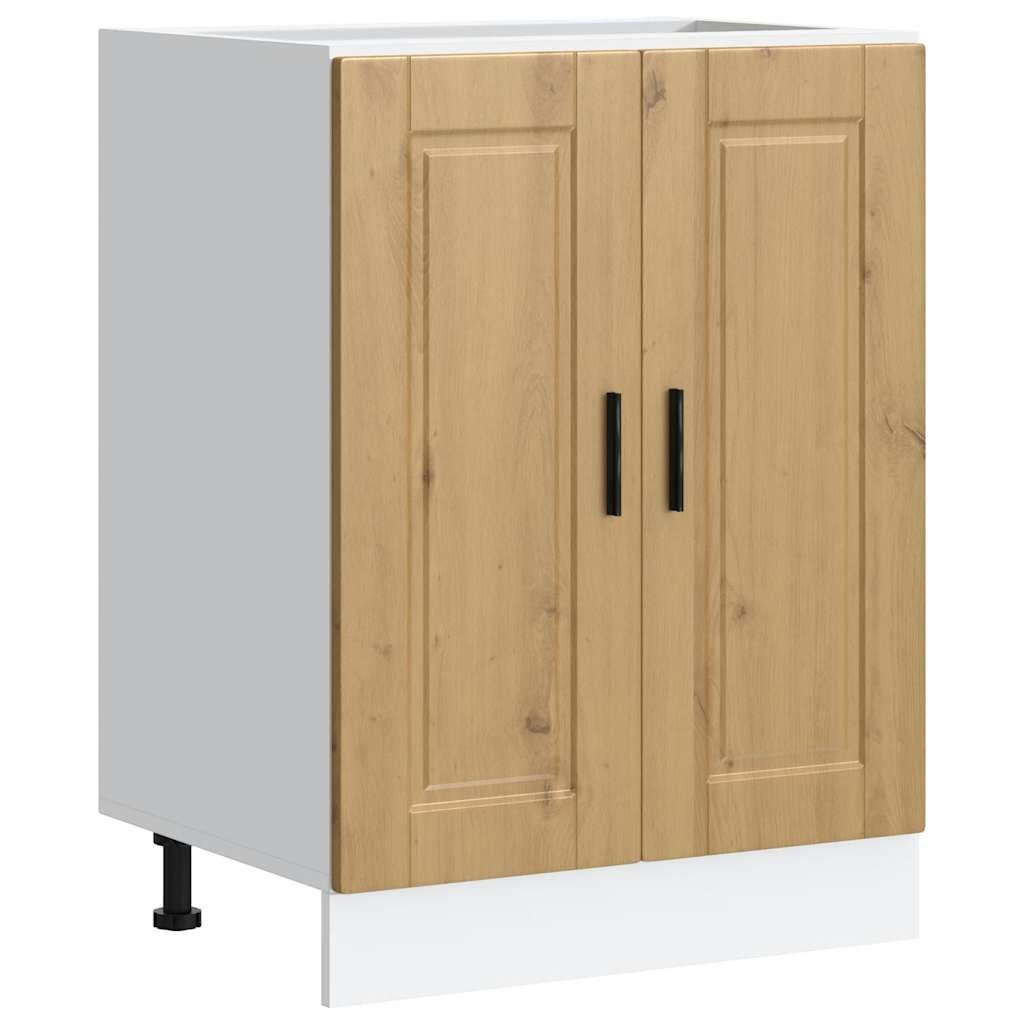 Deluke Küchenunterschrank Eiche Artisan 60x81.5x46 cm