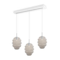 HÄNGELEUCHTE Echos 3-flammig Klar Ø 25cm - Klar/Weiß, Glas (25/25/28cm) - s.luce