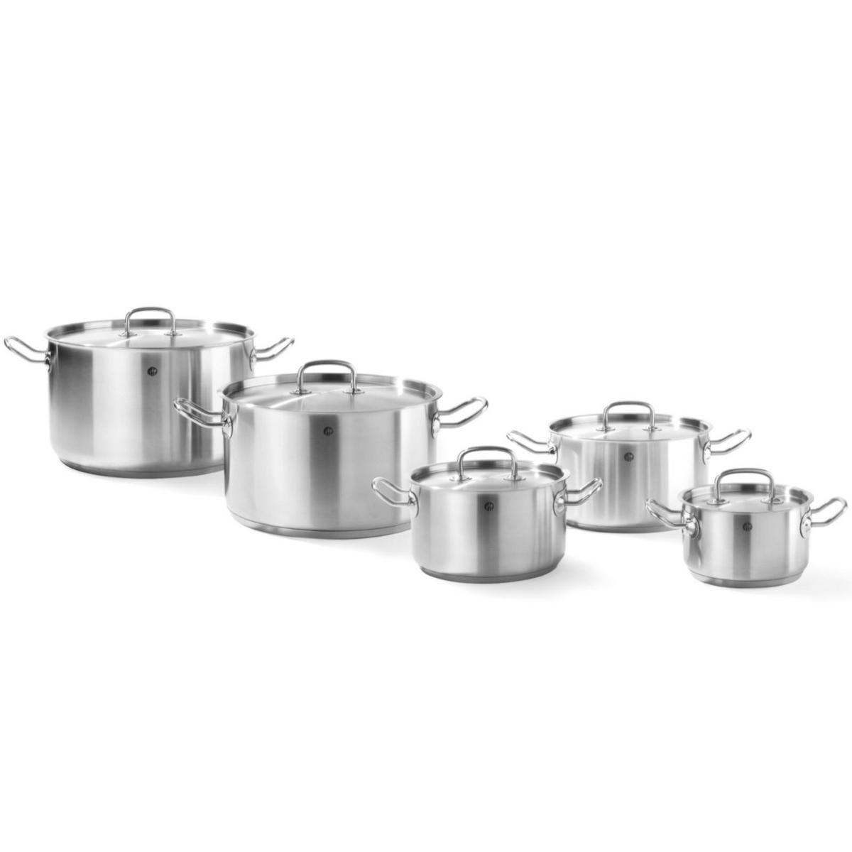 TOPF 3441661 - Silberfarben, Metall (25/30/25cm) - Hendi