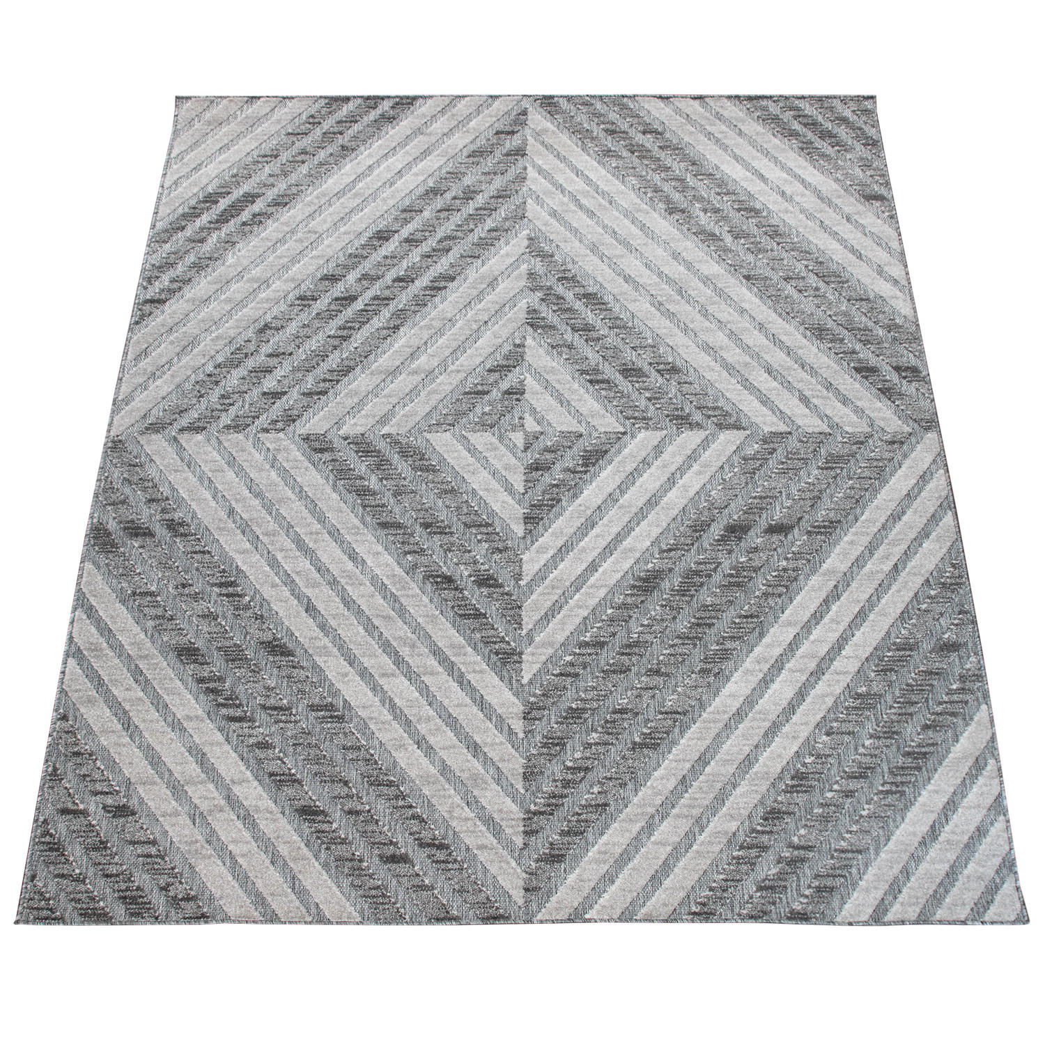 OUTDOORTEPPICH 60/100 cm Stilo 863 - Grau, Textil (60/100cm) - Paco Home