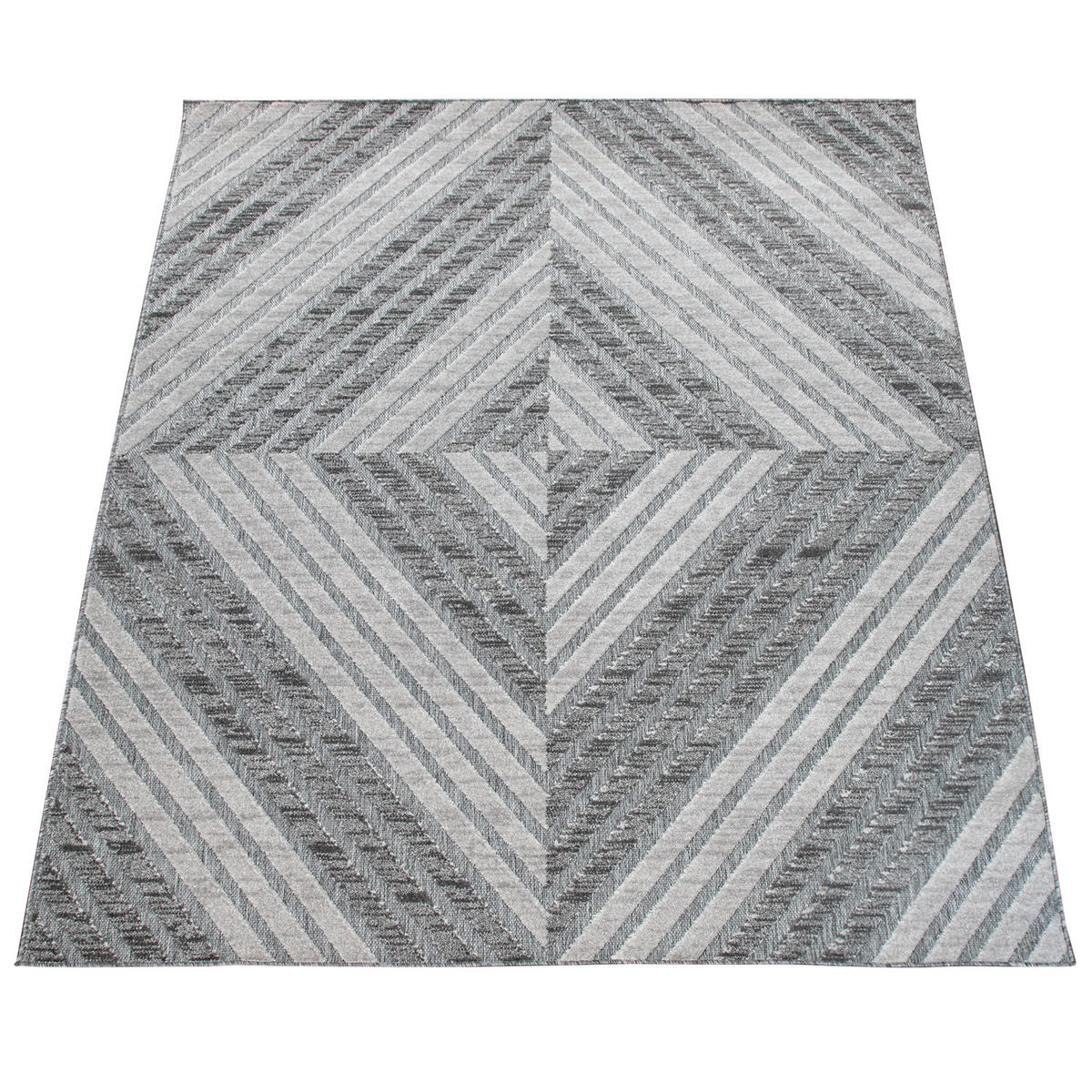 OUTDOORTEPPICH 60/100 cm Stilo 863 - Grau, Textil (60/100cm) - Paco Home