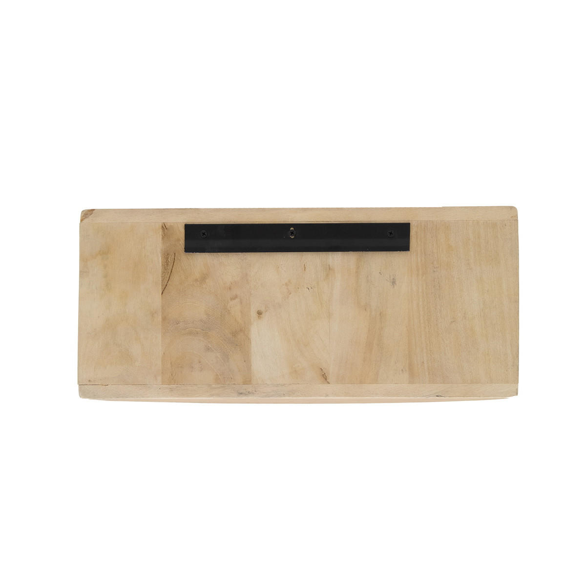 SCHWEBENDER Nachttisch aus Mangoholz, Natur - Braun, Holz (45/22/28cm) - Giga Meubel