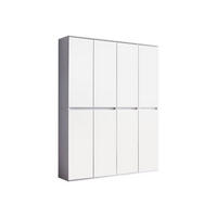GARDEROBENSCHRANK weiß - Weiß, Holzwerkstoff (148/191/34cm) - ebuy24
