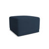 POUF Chenille Stoff Blau - Blau/Schwarz, Kunststoff/Textil (65/40/65cm) - Makamii