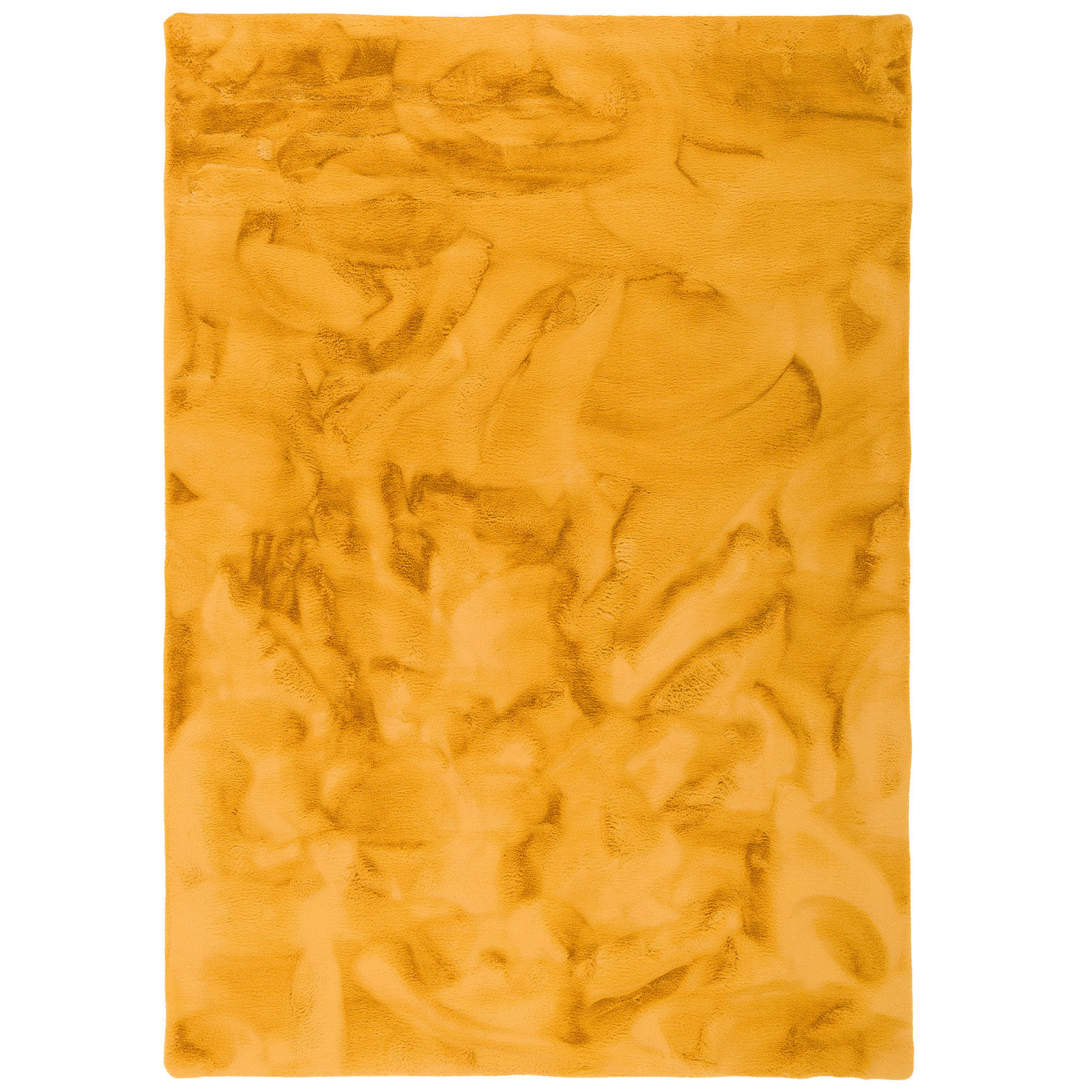FELLTEPPICH LUXUS SUPER SOFT PLUSH - Currygelb, Textil (60/90cm) - Pergamon