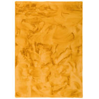 FELLTEPPICH LUXUS SUPER SOFT PLUSH - Currygelb, Textil (60/90cm) - Pergamon