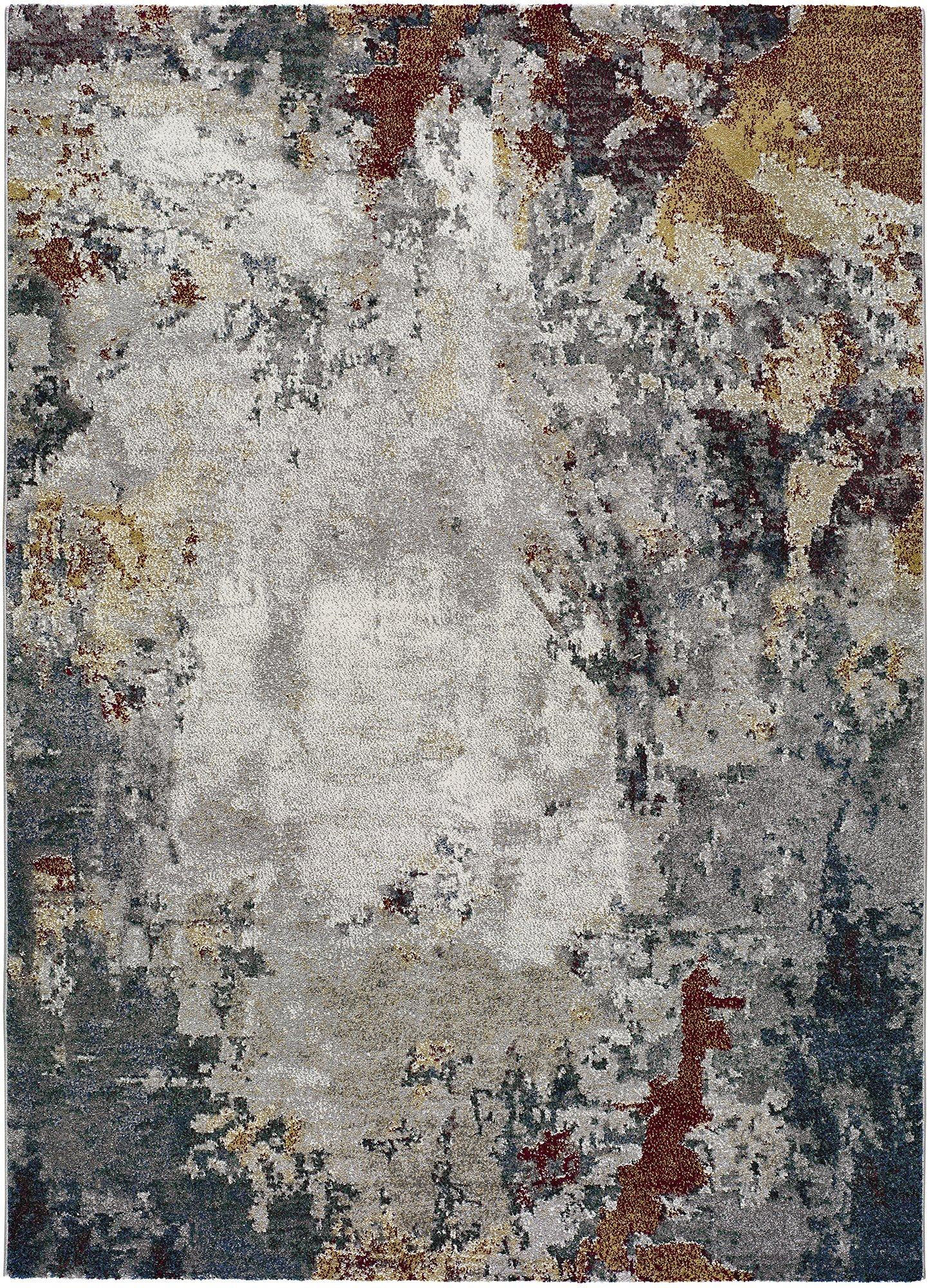 Atticgo Webteppich Mehrfarbig, Grau 120x170 cm