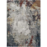 WEBTEPPICH Grau Graffiti 140/200 cm - Multicolor/Grau, Naturmaterialien/Textil (140/200cm) - Atticgo