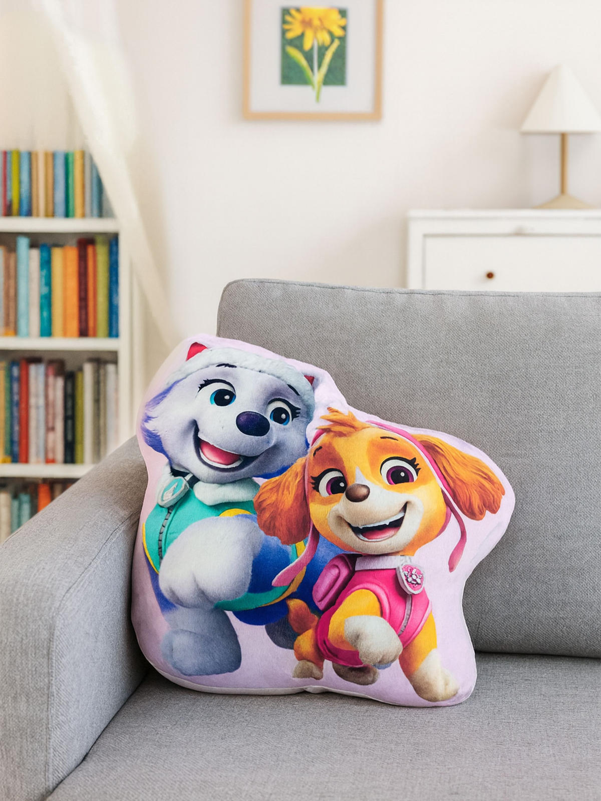 KINDERKISSEN Paw Patrol Everest & Skye 35 x 30 cm - Multicolor, Textil (35/30cm) - Paw Patrol