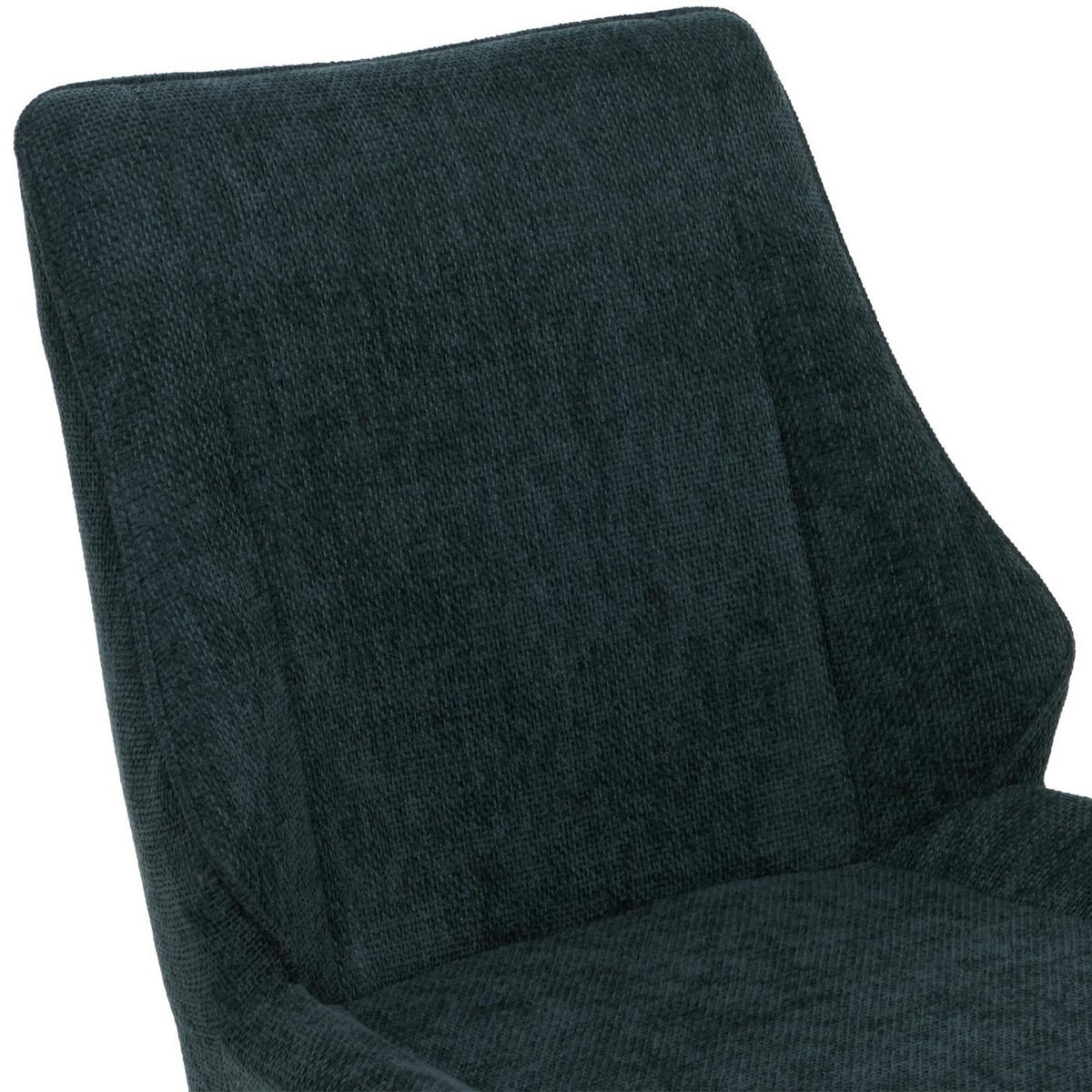 ESSZIMMERSTUHL Schwarz, Petrol 6er-Set - Petrol/Schwarz, Textil (55/88/62cm) - MCW