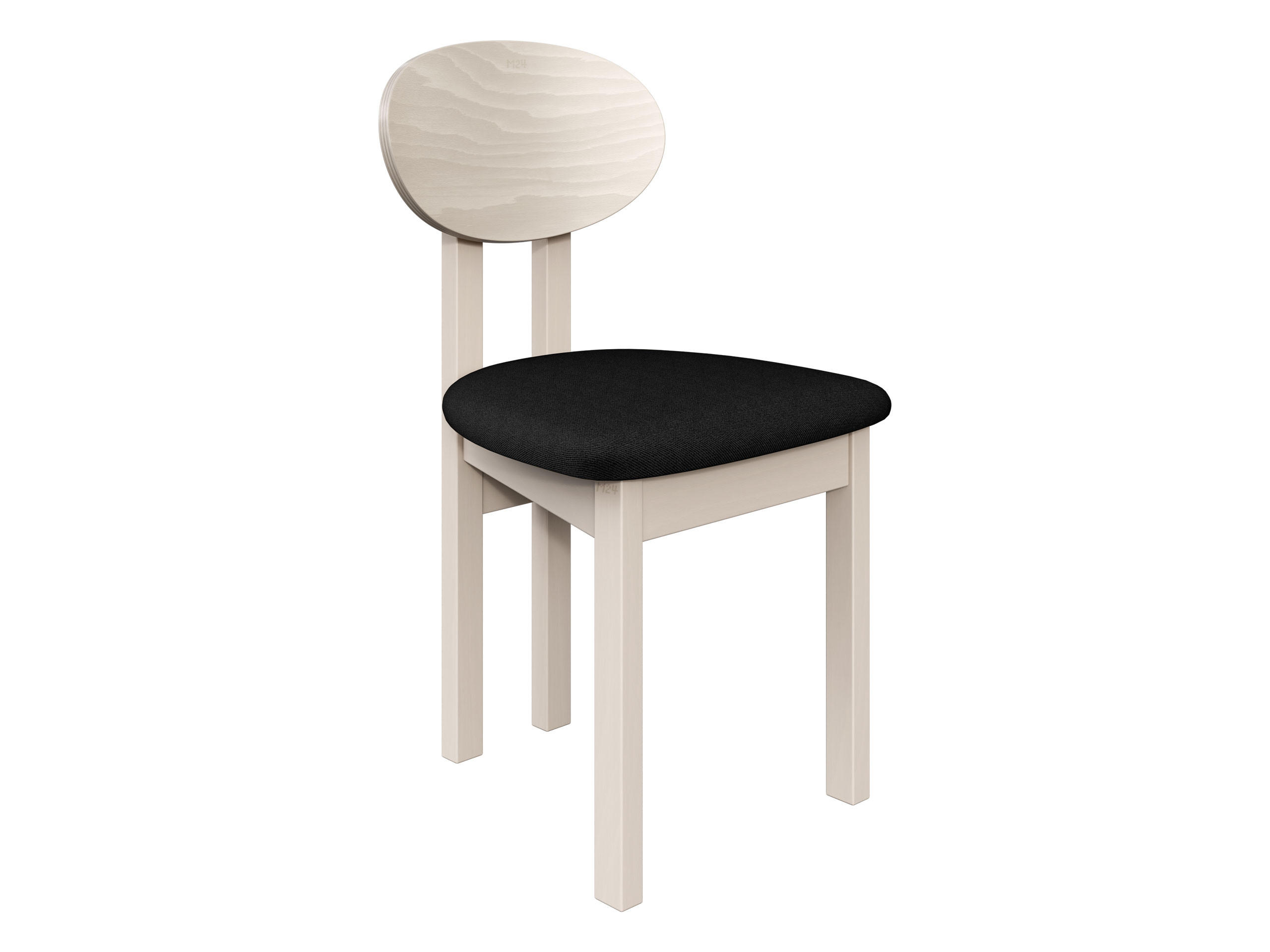 ESSZIMMERSTUHL Divo III - Kaschmir/Schwarz, Holz/Textil (47/85/48cm) - MIRJAN24