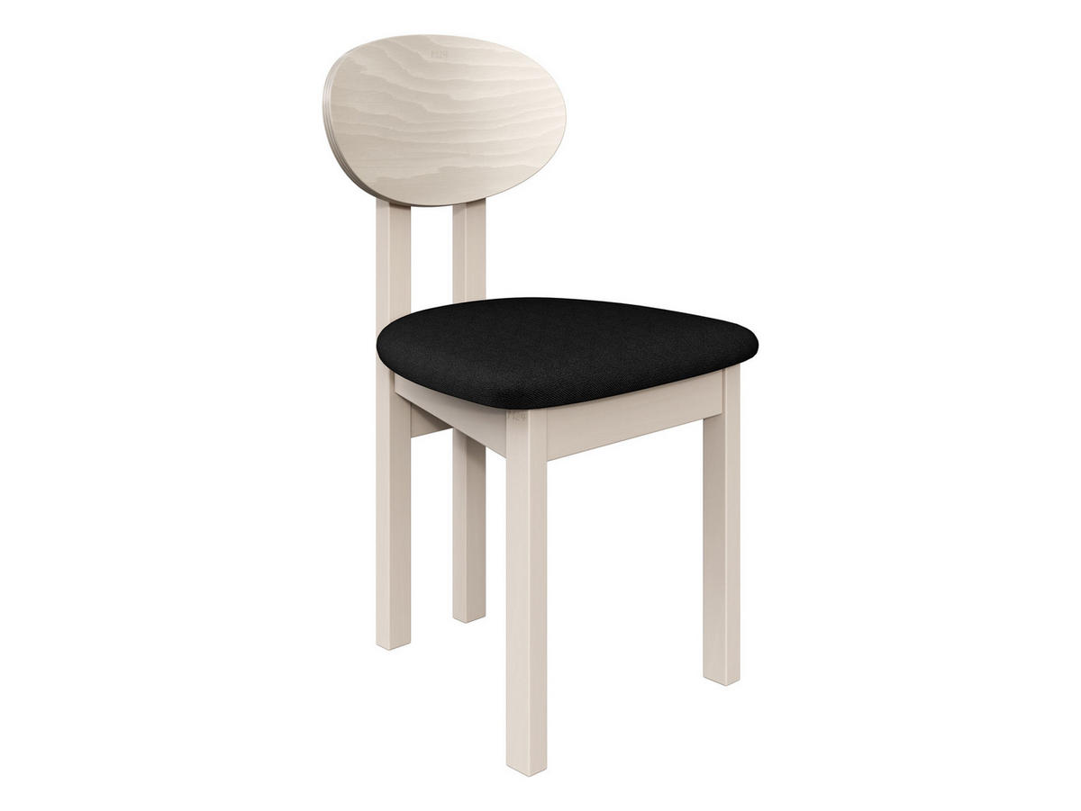 ESSZIMMERSTUHL Divo III - Kaschmir/Schwarz, Holz/Textil (47/85/48cm) - MIRJAN24