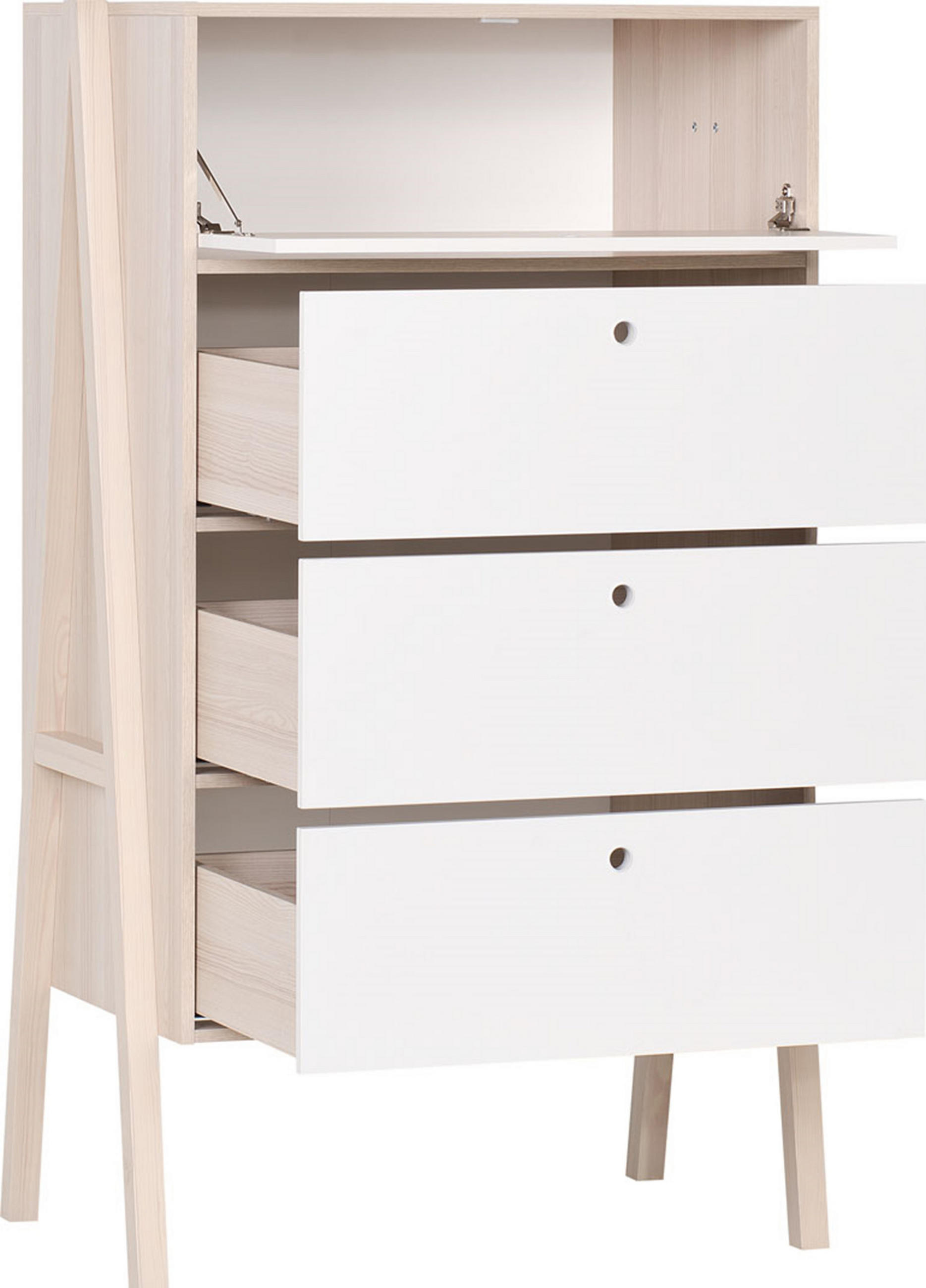 KOMMODE 4 SCHUBLADEN SPOT - Weiß, Holzwerkstoff (88/150/60cm)