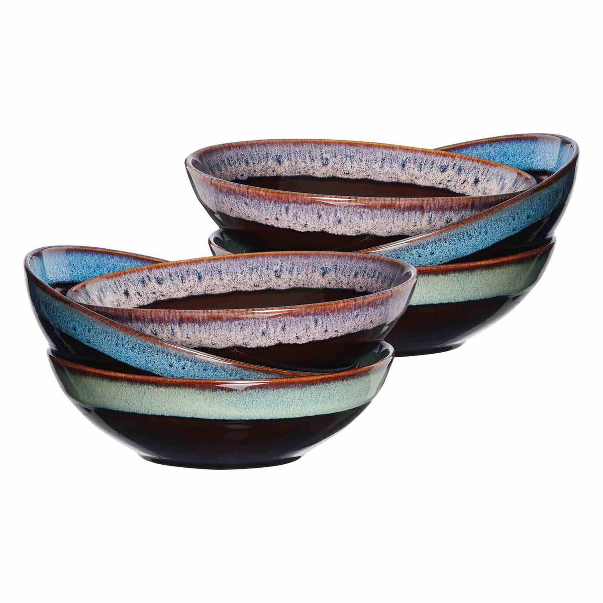 SERVIERSCHALEN Mongu bunt 750 ml 6er Set - Multicolor, Keramik (18.5/5.5/18.5cm) - Ritzenhoff Breker