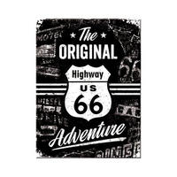 MAGNET 6/8 cm Highway 66 The Original Adventure - Multicolor, Metall (6/8/0.1cm) - Nostalgic-Art