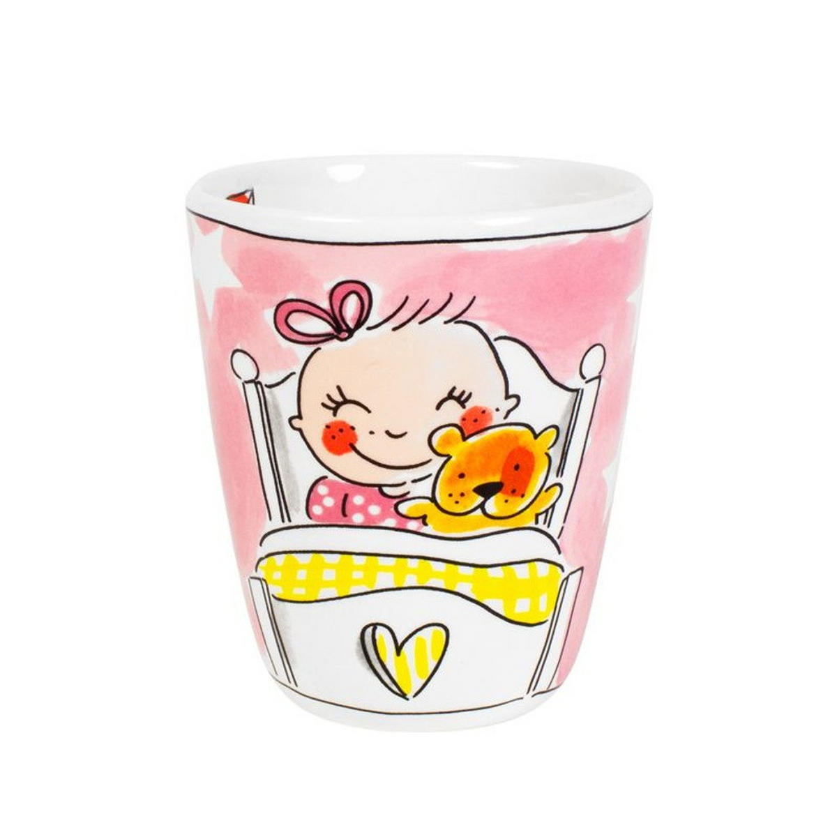 BECHER Es ist ein Mädchen in Bunt - 350 ml - Multicolor, Keramik (0.35L) - Blond Amsterdam