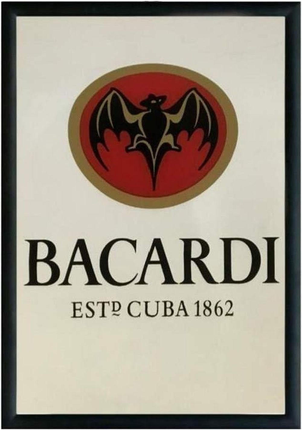 SPIEGEL 20/30 cm Bacardi Logo - Multicolor, Metall (20/30cm) - Nostalgic-Art