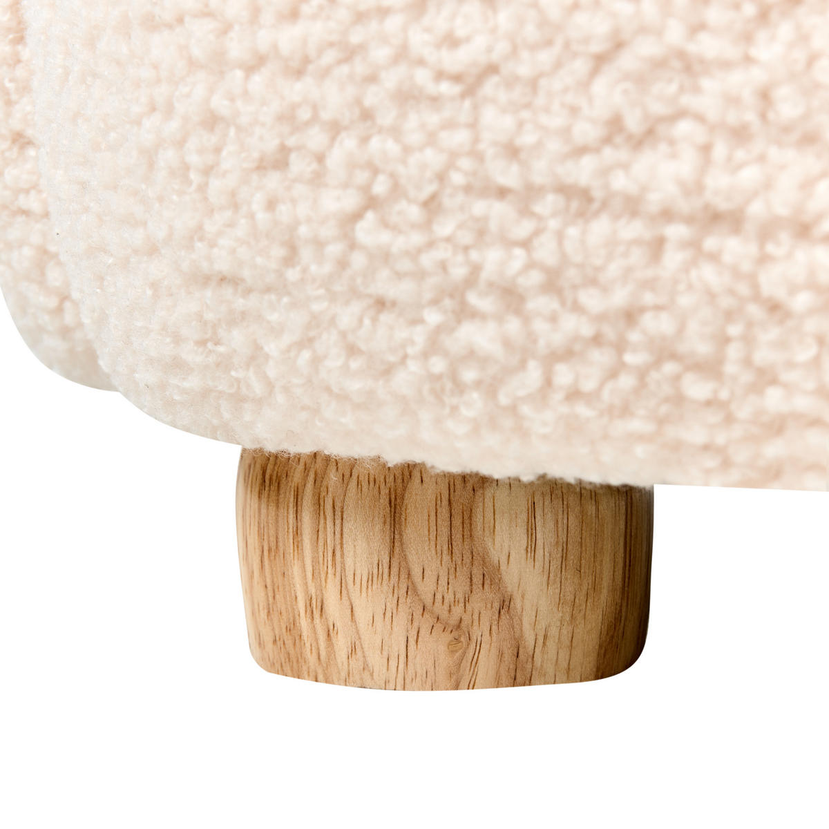 KINDERSESSEL Weiß Zoar - Creme/Braun, Textil (55/59/54cm) - Beliani