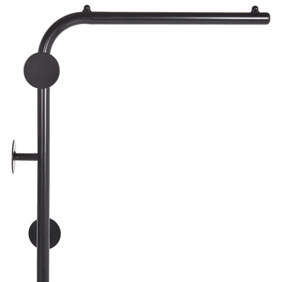 GARDEROBENSTÄNDER Metall schwarz 169 cm Cozad - Schwarz, Metall (48/170/30cm) - Beliani