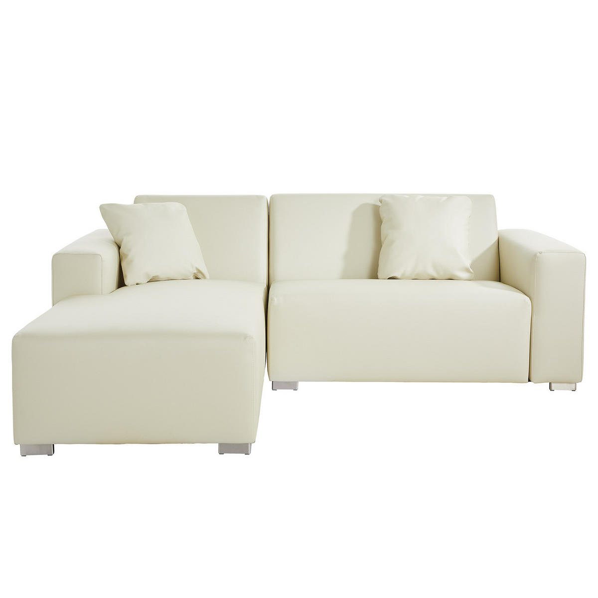 OUTDOOR-ECKSOFA - Creme - Creme, Textil/Metall - home24