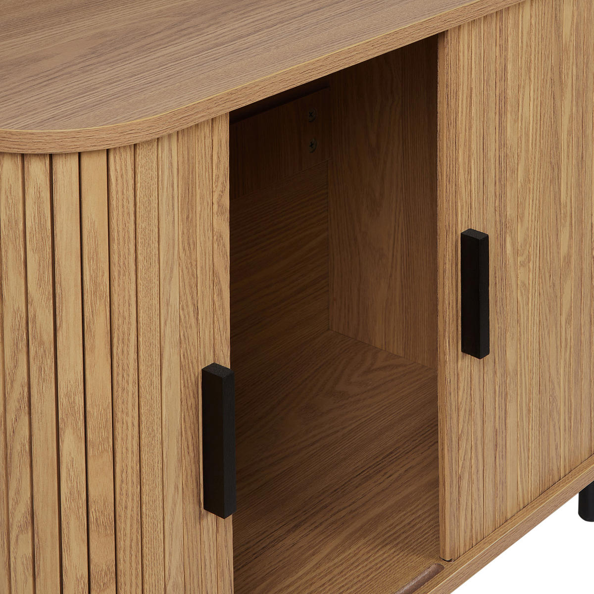 SCHRANK Braun Bradley - Braun, Holzwerkstoff (80/60/40cm) - Beliani