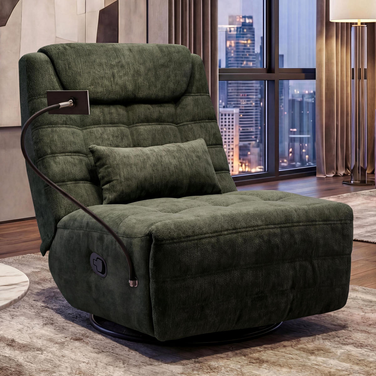 RELAXSESSEL Grün - Grün, Textil (82/96/163cm) - MCW