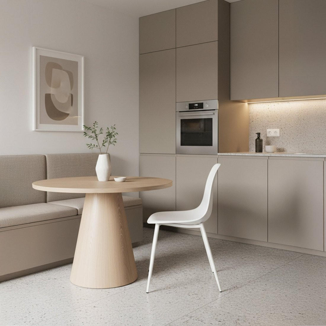 ESSZIMMERSTUHL Nina Weiß 45 cm x 80 cm - Weiß, Kunststoff (45/80/53cm)