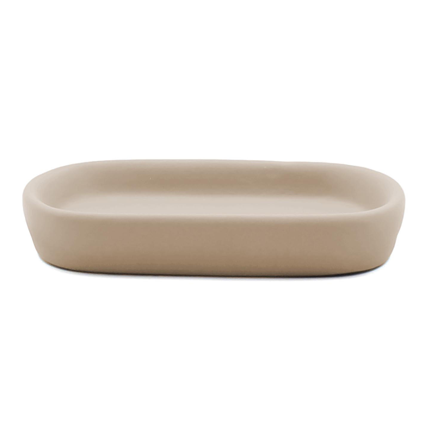 SEIFENABLAGE Keramik Ceralie 13,5/9,5 cm - Taupe, Keramik (9.5/2.5/13.5cm) - Douceur d´intérieur