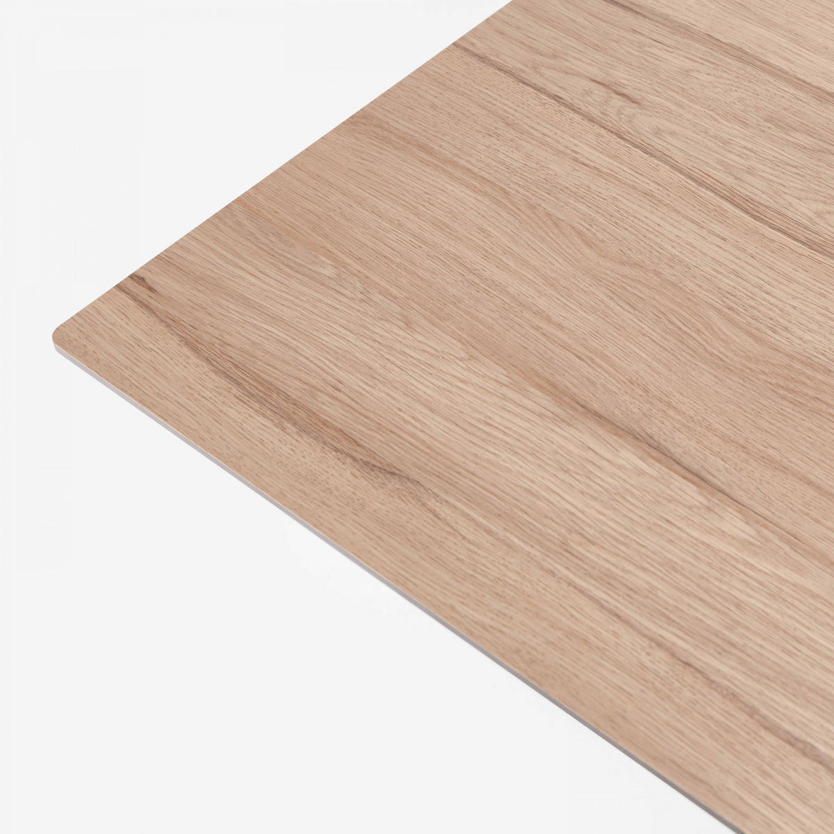 TISCHPLATTE 60 x 60 cm, helle Eiche - Eichefarben/Braun, Holzwerkstoff/Kunststoff (60/1.25/60cm) - Oviala