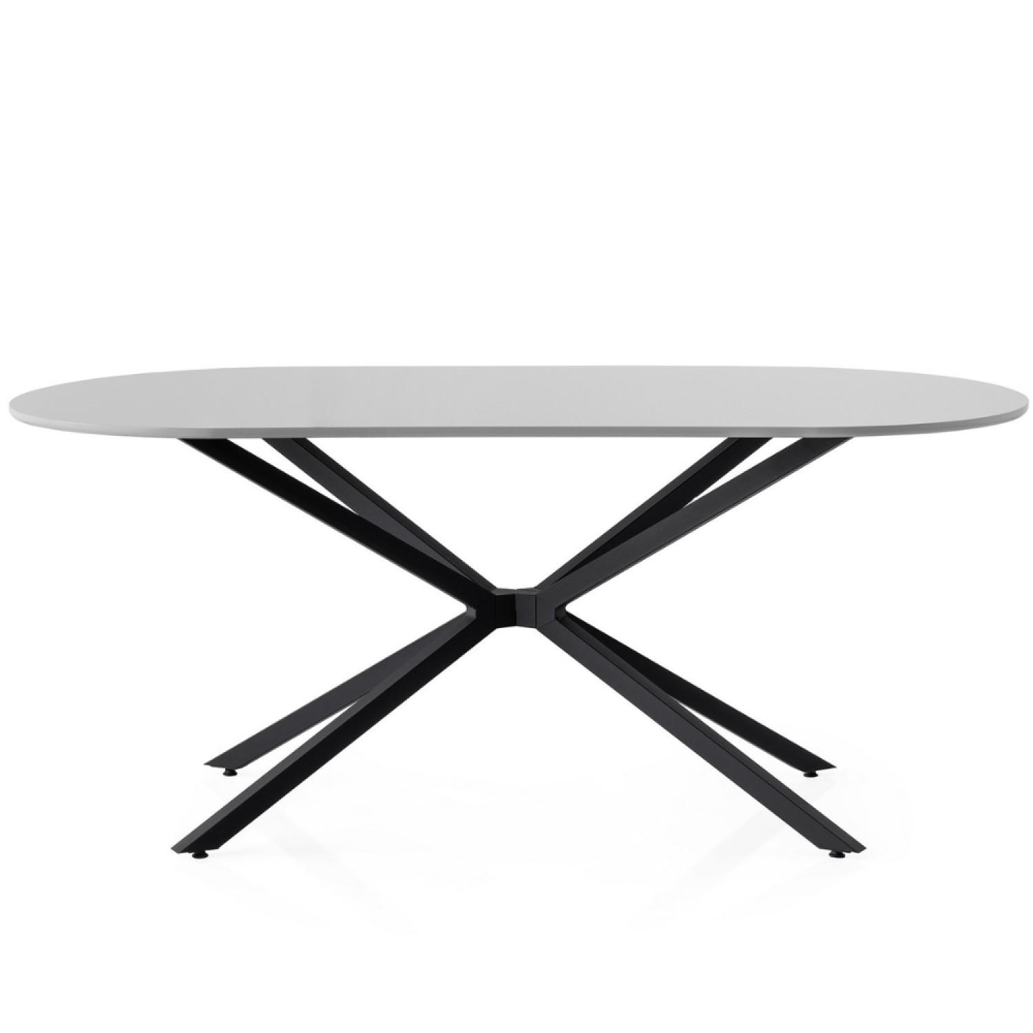 TISCH Karvia Grau 6 Personen - Grau, Holz (180/79/90cm) - Concept Usine