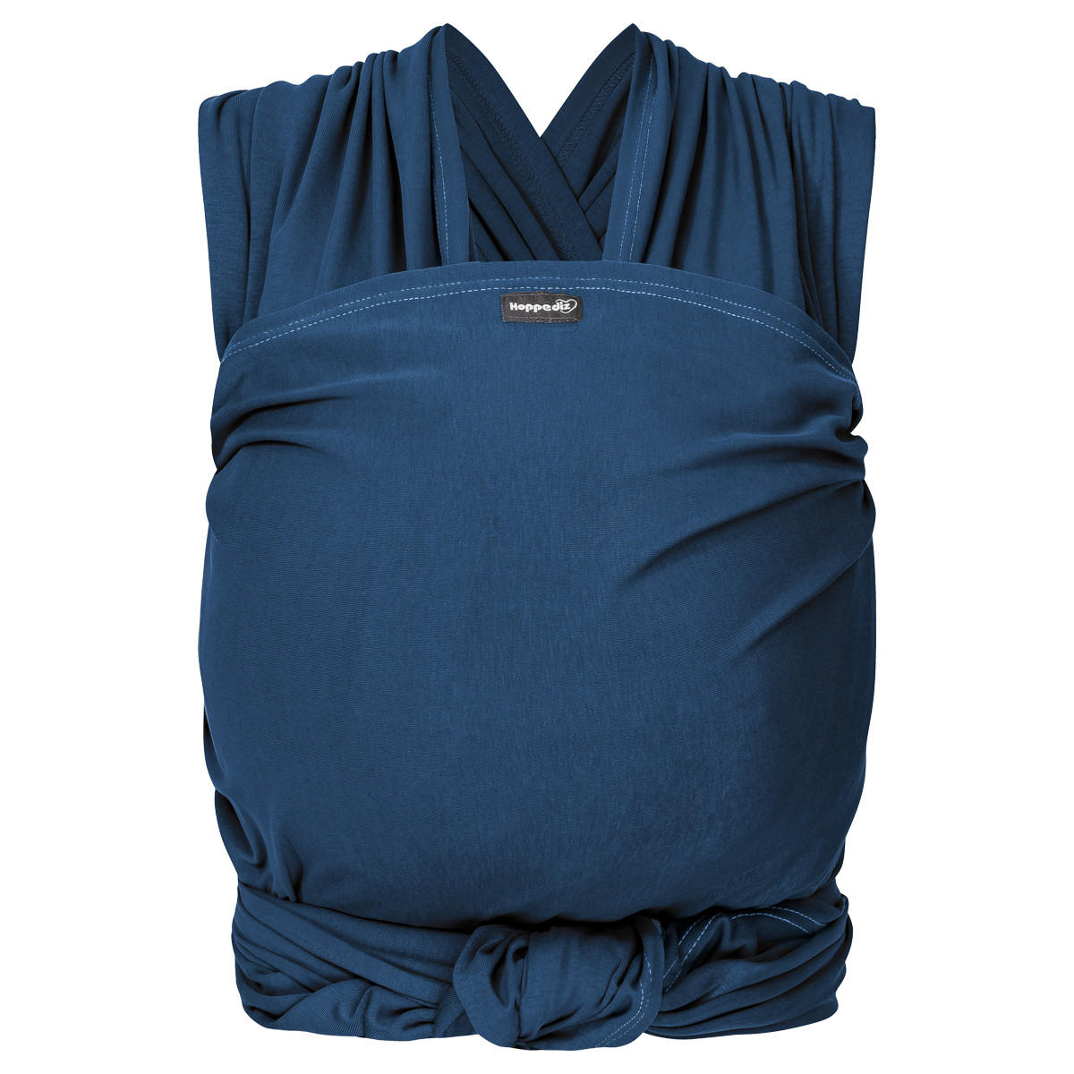 BABYTRAGETUCH Elastisches Tragetuch - Dunkelblau, Textil (50/0.1/460cm) - Hoppediz